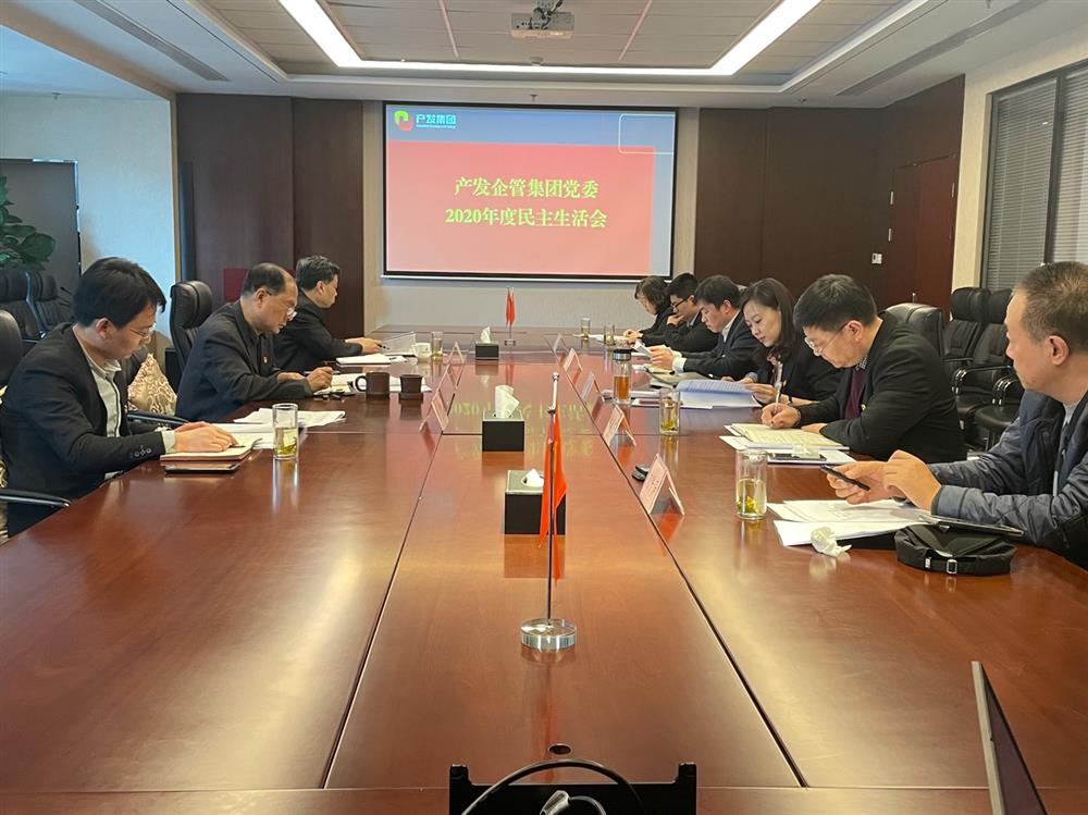 尊龙凯时 - 人生就是搏!党委书记、董事长史同伟指导企管集团党委2020年度民主生活会
